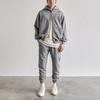 Represent Knitted Sweatpants Men's Gray Moderate Cuffed Pants M08093-05