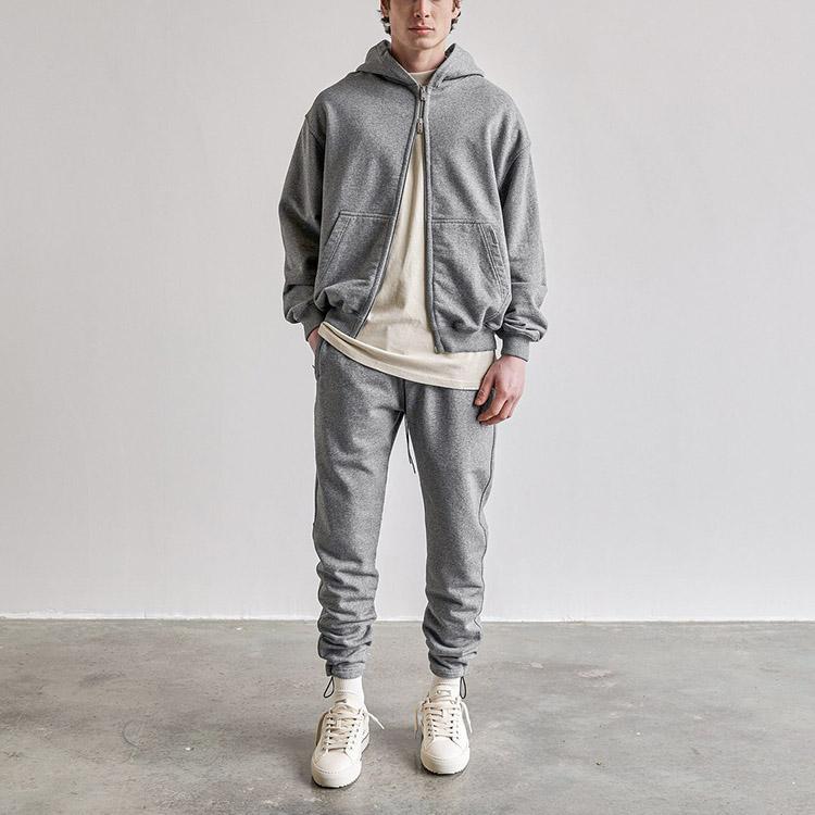 Represent Knitted Sweatpants Men's Gray Moderate Cuffed Pants M08093-05