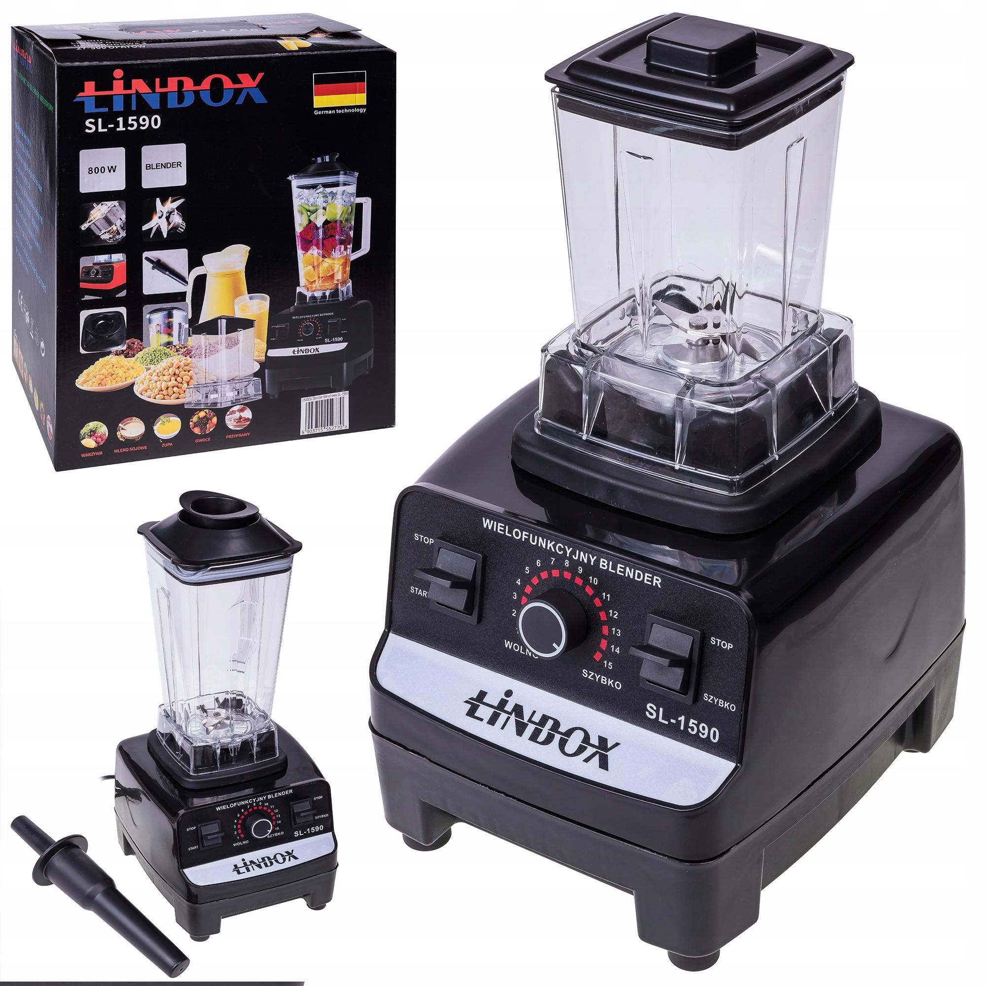 4 az 1-ben turmixgép, daráló, pohár, 4500W, 2L