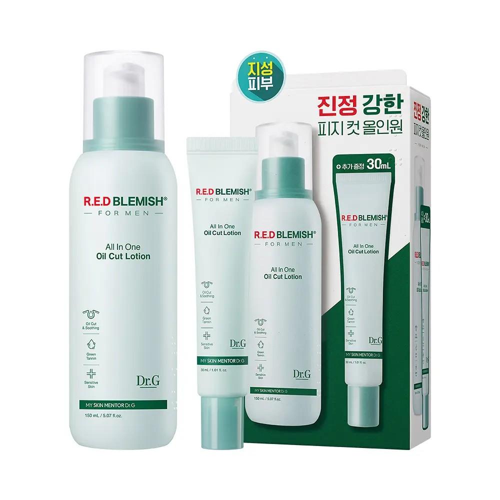 Dr.G Red Blemish For Men All-In-One Oil Cut Lotion Sebum Control & Soothing 150ml + 30ml Set