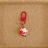 Cartoon Christmas Keychain Cute Santa Snowman Elk Keyring Xmas Party Favors Bag Pendant New Year Gift