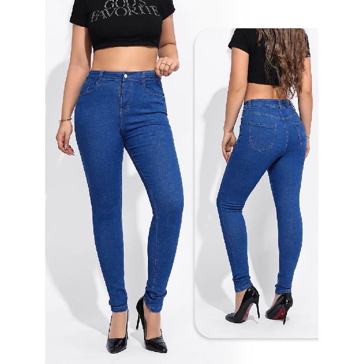 

Еластичні весняно-літні джинсові легінси-олівець у різних кольорах, жіночі легінси персикового кольору з високою талією 36 сапфірове скло синього кольору кольору