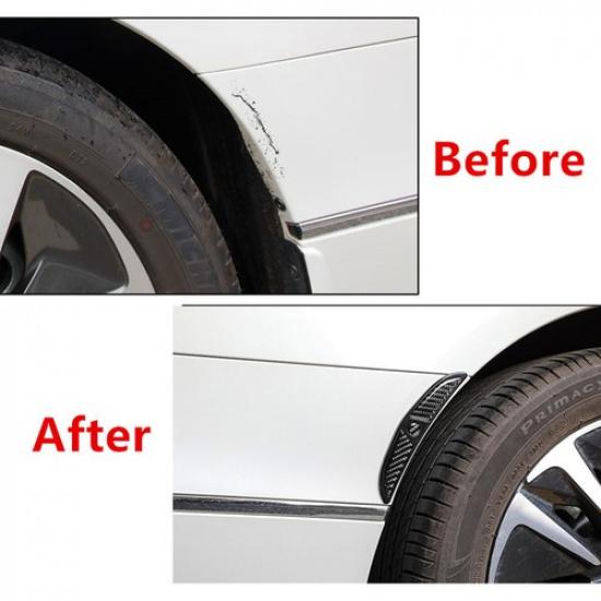 Carbon Fiber Look Car Wheel Eyebrow Strip Arch Protector Sticker Anti-collision