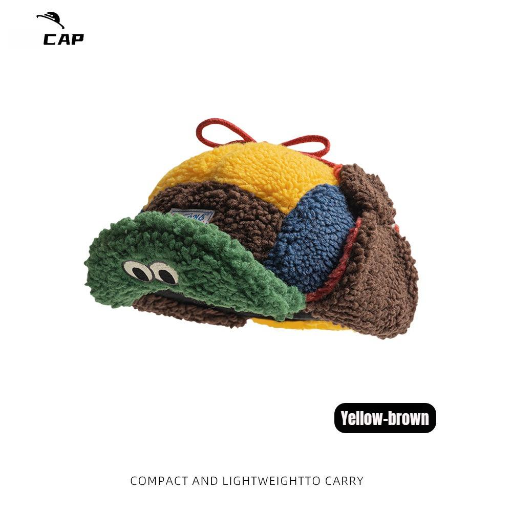 

1 шт. Зимняя теплая креативная уникальная шапка-пилот, унисекс, для улицы, теплая защита ушей, ветрозащитная шапка-бомбер для путешествий, катания, лыж One Size