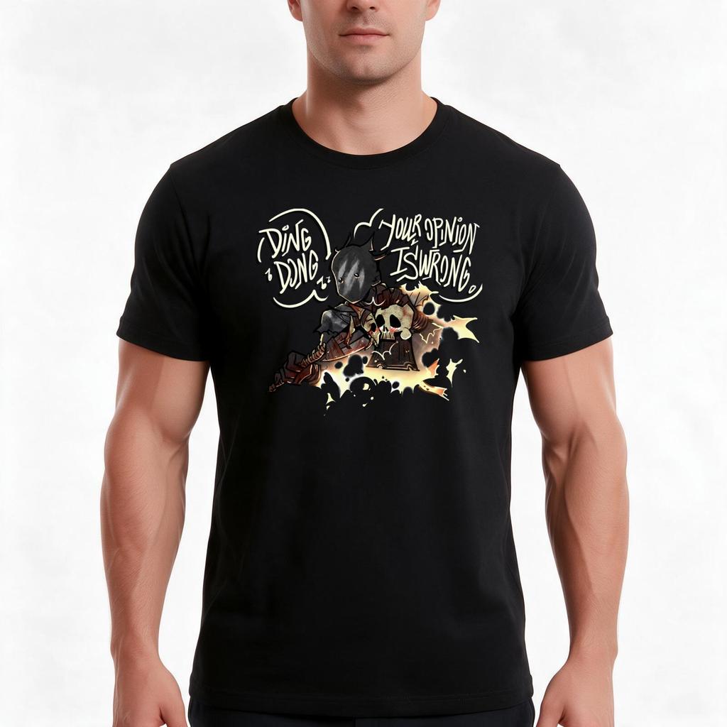 Ding Dong Tshirt Summer Casual Cotton Tee Oversized Streetwear Tops Vintage Graphic Print Loose Fit Short Sleeve