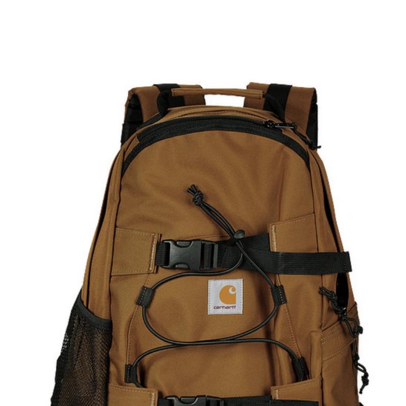 Carhartt WIP Classic Square Label Buckle Oxford Cloth Backpack Regular Men backpack Brown CHXBGI031468R-1
