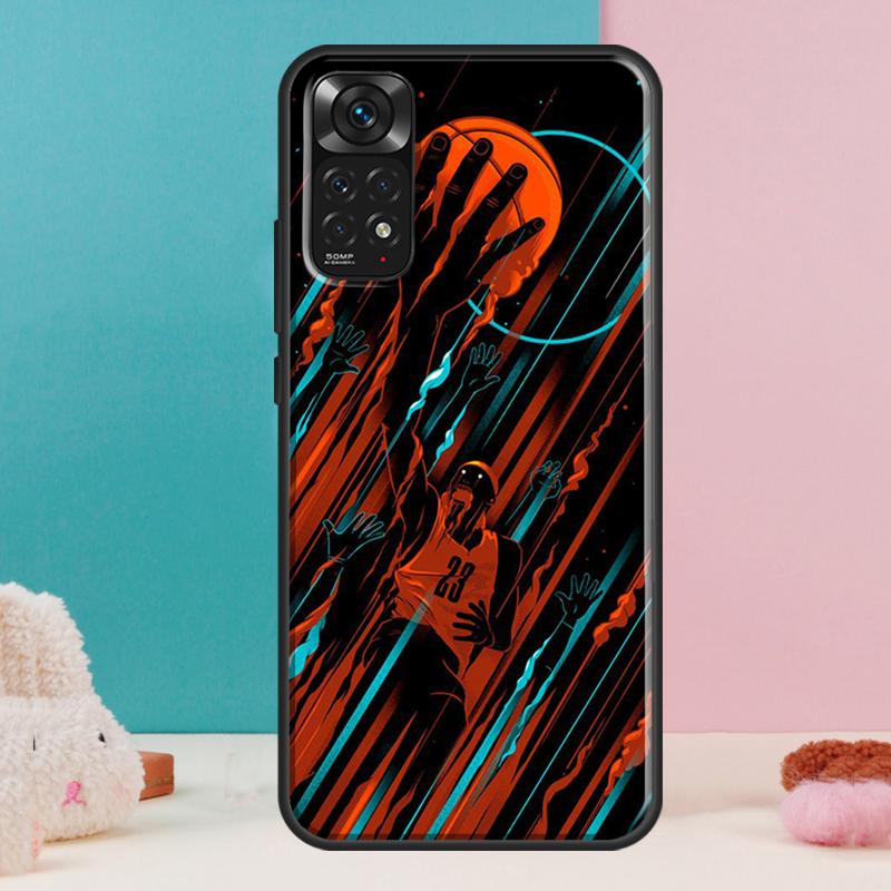 Basketball Sport Hülle Für Xiaomi Redmi Note 13 Pro 14 12 11 9 10 9S 10S 11S 12S Redmi 14C 13C 10C 12C Abdeckung