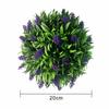 20/25/30cm Simulation Plant Fake Plant Artificial Lavender Topiary Ball Flower Hanging Basket Home Courtyard Garden Decor