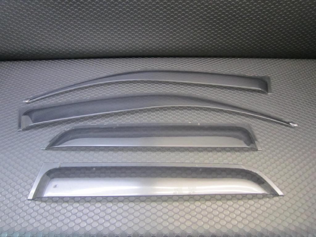 BRIGHTZ Premium Side Door Visors with Hardware for Toyota Hilux Surf Fits N215 210/215 [INJ-V-041], Green, Trim, KD, RZN, VZN, N210, (Part Number