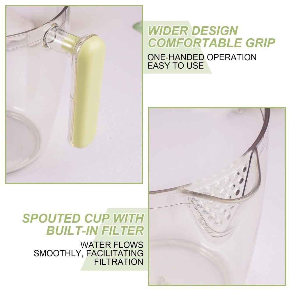 Multi-Blade Semi Automatic Whisk Push Rotary Mechanism Built-In Mesh Filter Egg Beater One-Hand Operation Ergonomic Design