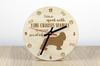 Cavalier King Charles Spaniel - clock with dog, wooden clock with engraving, personalised clock by Art-Dog