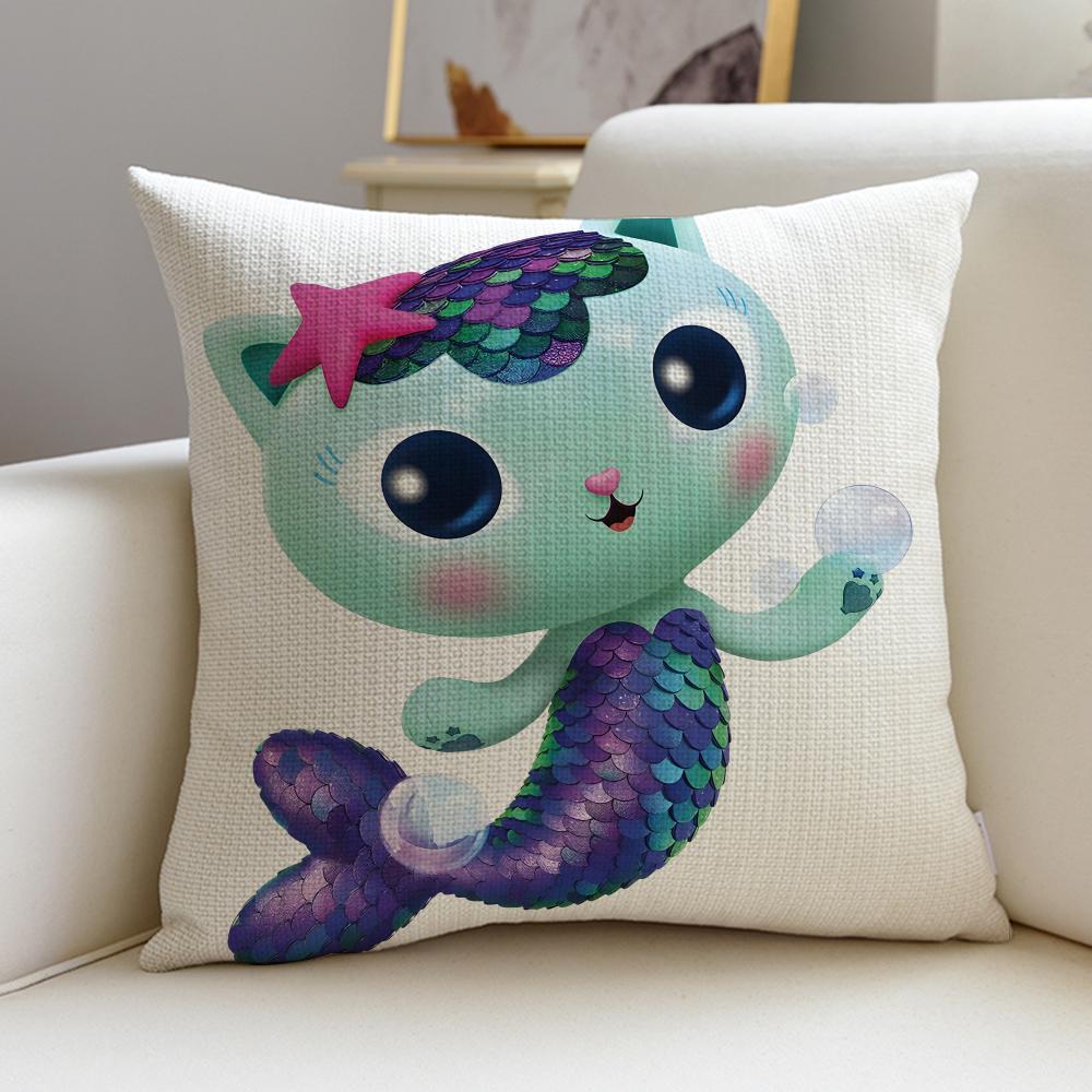 Lovely GGabbys DollhouseS Cushion Cover Breathable and skinfriendly linen pillowcase square removable and washable cushion