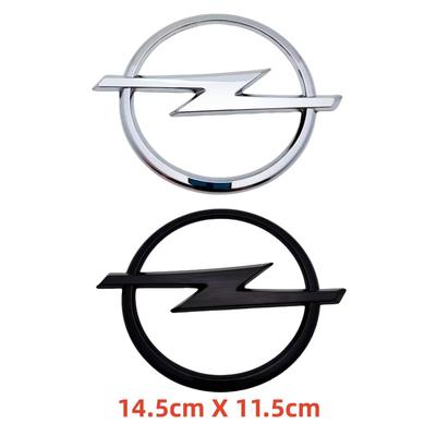 145mm 3D ABS Black/Silver Car Front Grille Hood Bonnet Emblem Rear Trunk Badge Logo Sticker For Astra Insignia Corsa Zafira