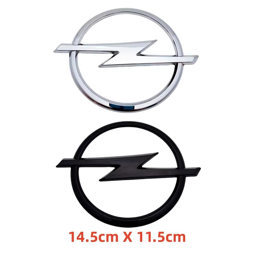 145mm 3D ABS Black/Silver Car Front Grille Hood Bonnet Emblem Rear Trunk Badge Logo Sticker For Opel Astra Insignia Corsa Zafira