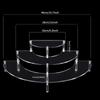 Acrylic Multi-layer Trapezoidal Display Stand for Figures & Jewelry