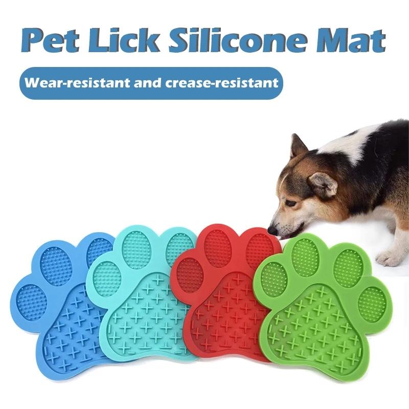 1pc pet supplies suction cup licking pad pet meal pad silicone slow feeding pad slow feeding pad dog licking pad