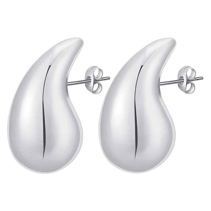 

Каплевидные полые серьги-кольца с открытыми обручами, модные украшения для женщин, подарок серебряный