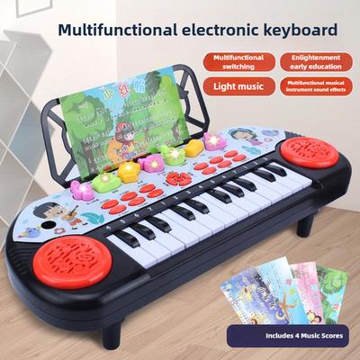 24 Keys Piano Keyboard Interactive Learning Toy with Demo Song Musical Gift for Kids Ages 3-6 Early Education Tool Birthday Gift