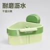 Suction Cup Triangle Sink Organizer with Press Lock, Kitchen Drainer Basket for Utensils & Vegetables Storage