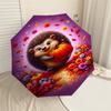 1PC Hedgehog, PumpkinAutomatic Open/Close Umbrella with Windproof, 8-Rib Sturdy Canopy, Durable Ribs, Fashionable Design1262A
