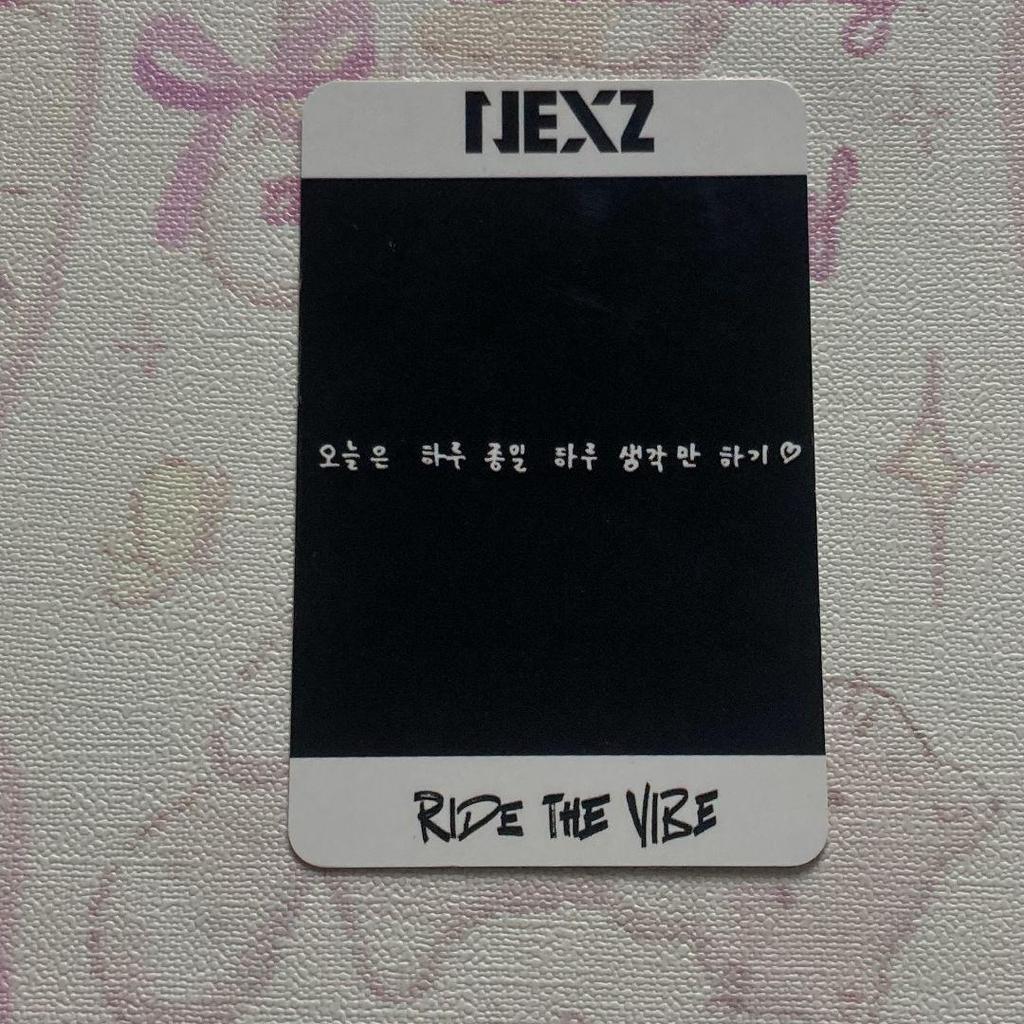 [USED] Haru NEXZ Ride the Vibe 2nd week Sanok Trading Card Korea