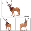 Wild Animal Model Toy Set: Antelope & Sika Deer Static Ornaments for Children