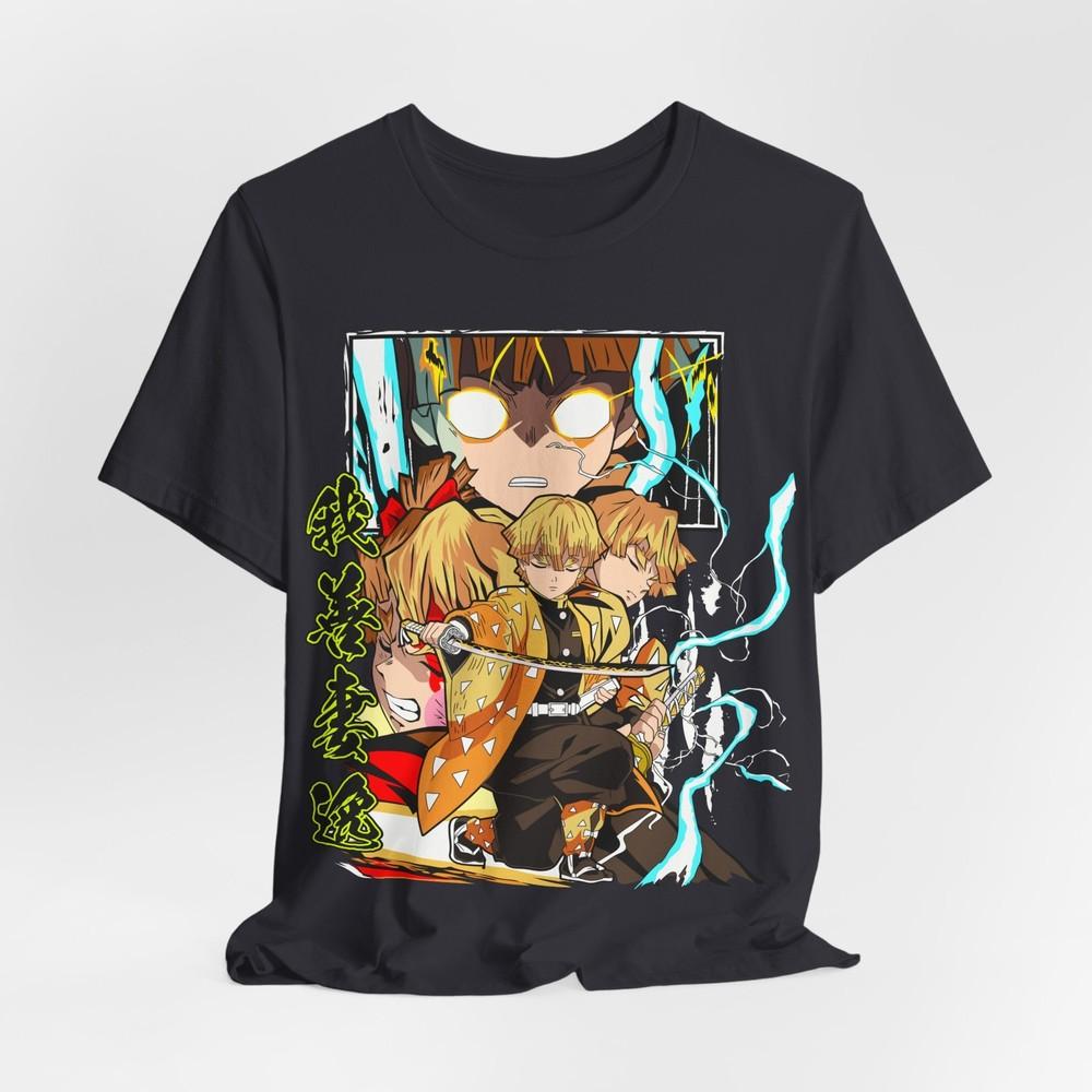 Zenitsu Anime Graphic Tee Manga Lover Gift Japanese Anime Shirt Zenitsu S