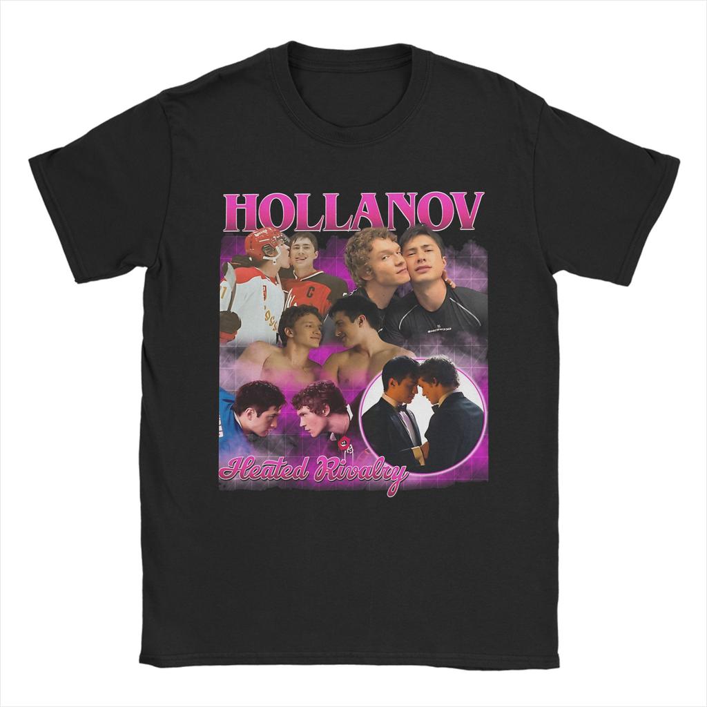 T-shirt Stampata Shane Hollander Heated Rivalry Hudsoned Williams per Unisex 100% Cotone Maglietta a Maniche Corte
