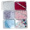 100Pcs/Box Gradient Sponge Brush With Tools For Nail Art Gel Polish Brush Glitter Powder Manicure Accessory