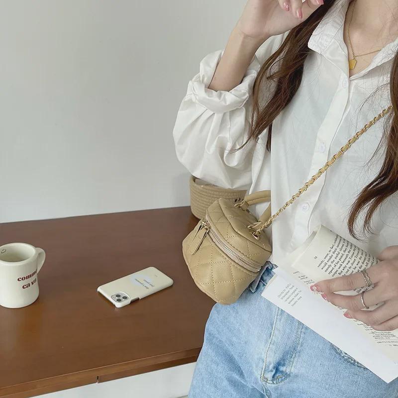 2025 Módna dámska letná kabelka vedro s diamantovou retiazkou do ruky - Všestranná cez rameno/messenger