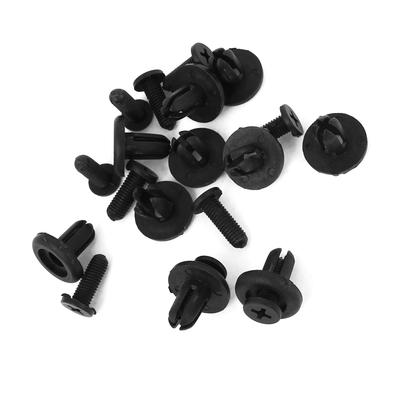 A ABSOPRO Black Fastener Rivet Fender Clip for 7mm Hole