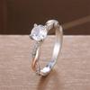 Chic Gold Color Women Twist Rings Brilliant CZ Marriage Wedding Ceremony Accessories Promise Crystal Ring Bridal Jewelry