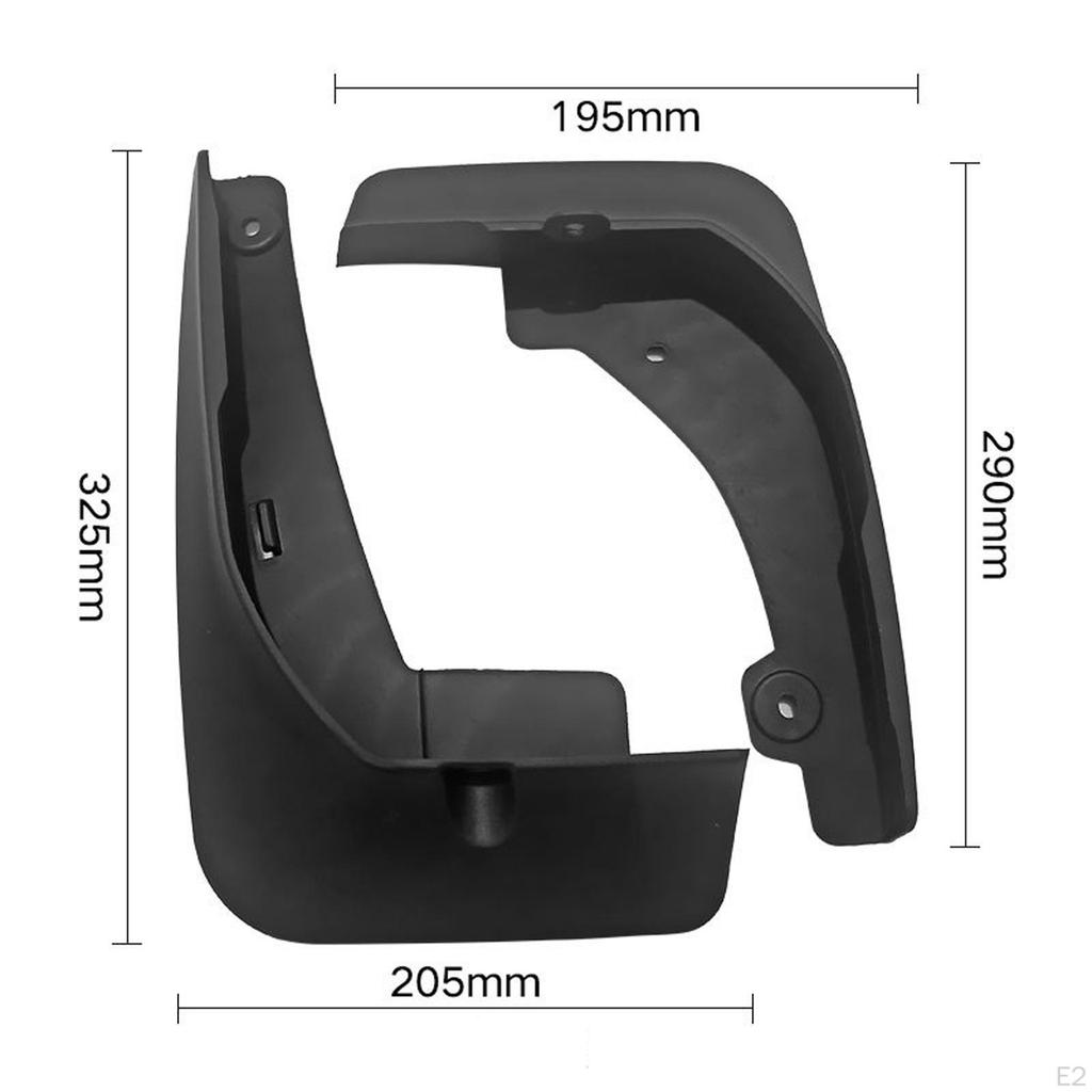 4 Pieces Car Mud Flaps Automotive Protection Protective Mudguard Splash Guards for Cross Spare Parts