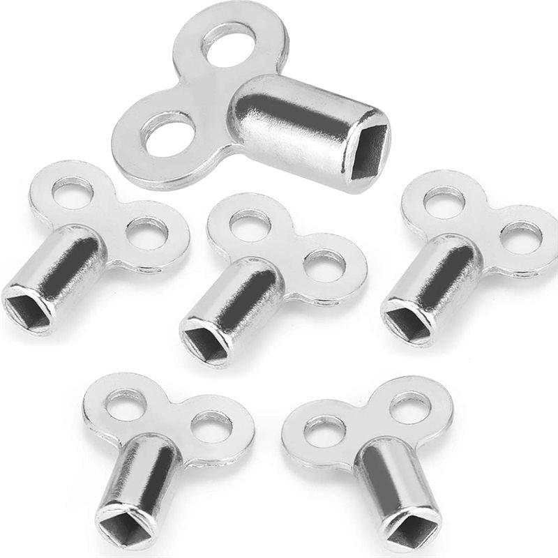 Feb.Radiator Accessories Vent Valve Radiator Exhaust Valve Key Switch Four Corners Deflation Valve Wrench Small Key 9Pcs