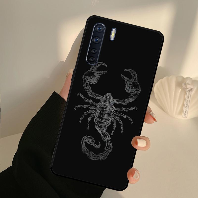Scorpion Case For OPPO A17 A57 A77 A16 A76 A96 A52 A72 A15 A5 A9 A31 A53 S A54 A74 A94 A93 A78 Cover