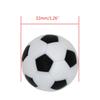 6pcs 32mm Table Soccer Foosball Fussball Football Machine Accessories Replacements Black and White Ball Kids Indoor Game