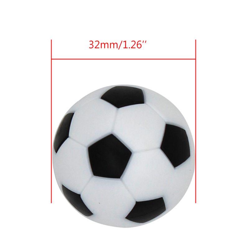 4pcs 32mm Table Soccer Replacements Mini Black and White Ball Foosball Fussball Football Machine Accessories Kids