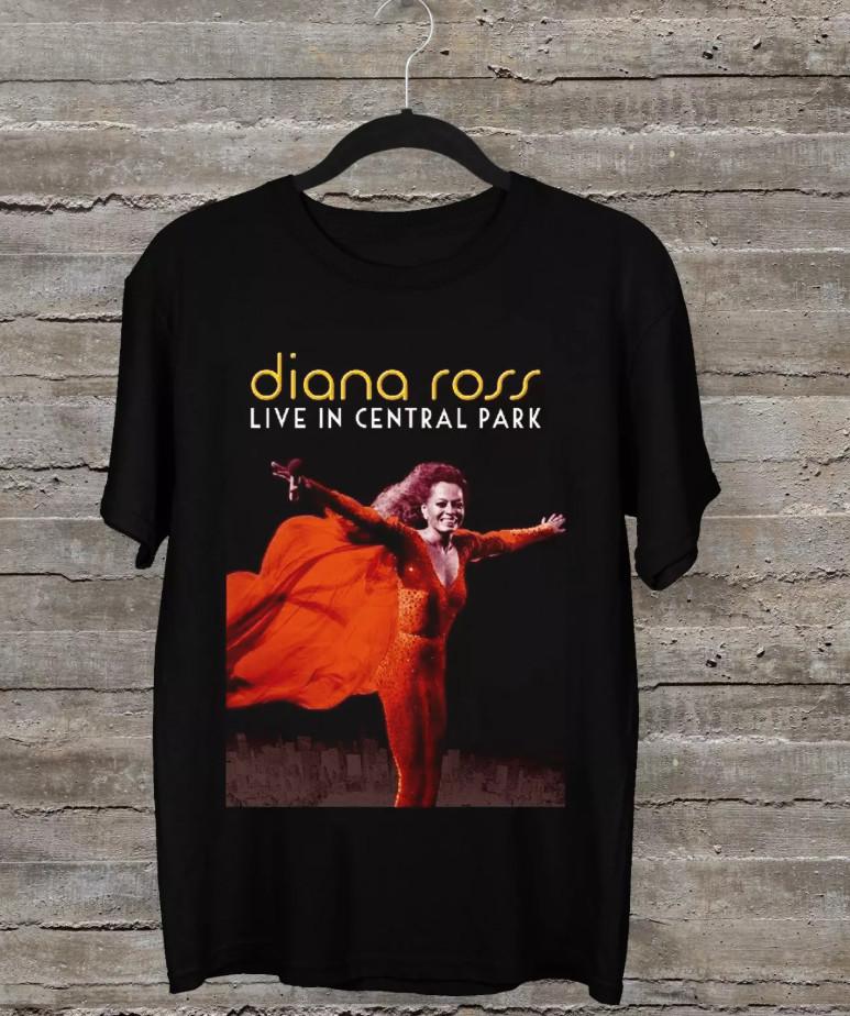 Diana Ross Live In Central Park T-shirt size S-5XL M