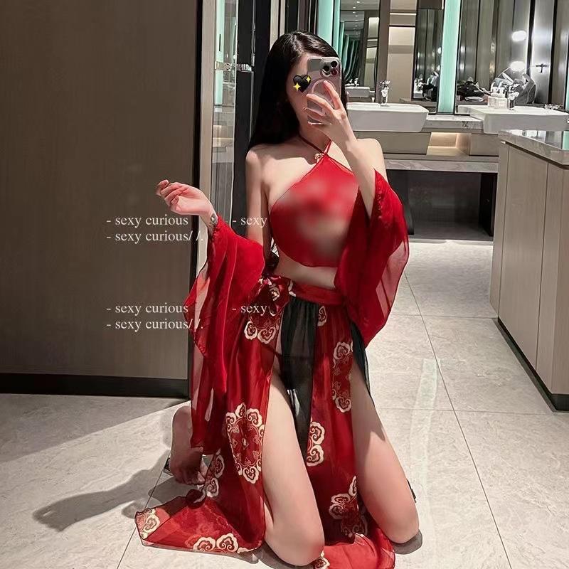 National Trend Romantic Lingerie, Pure Sensual and Sexy Dancer, Bed Seductive Uniform, Hanfu, Strapless Belly Band, No Need To Take Off Set