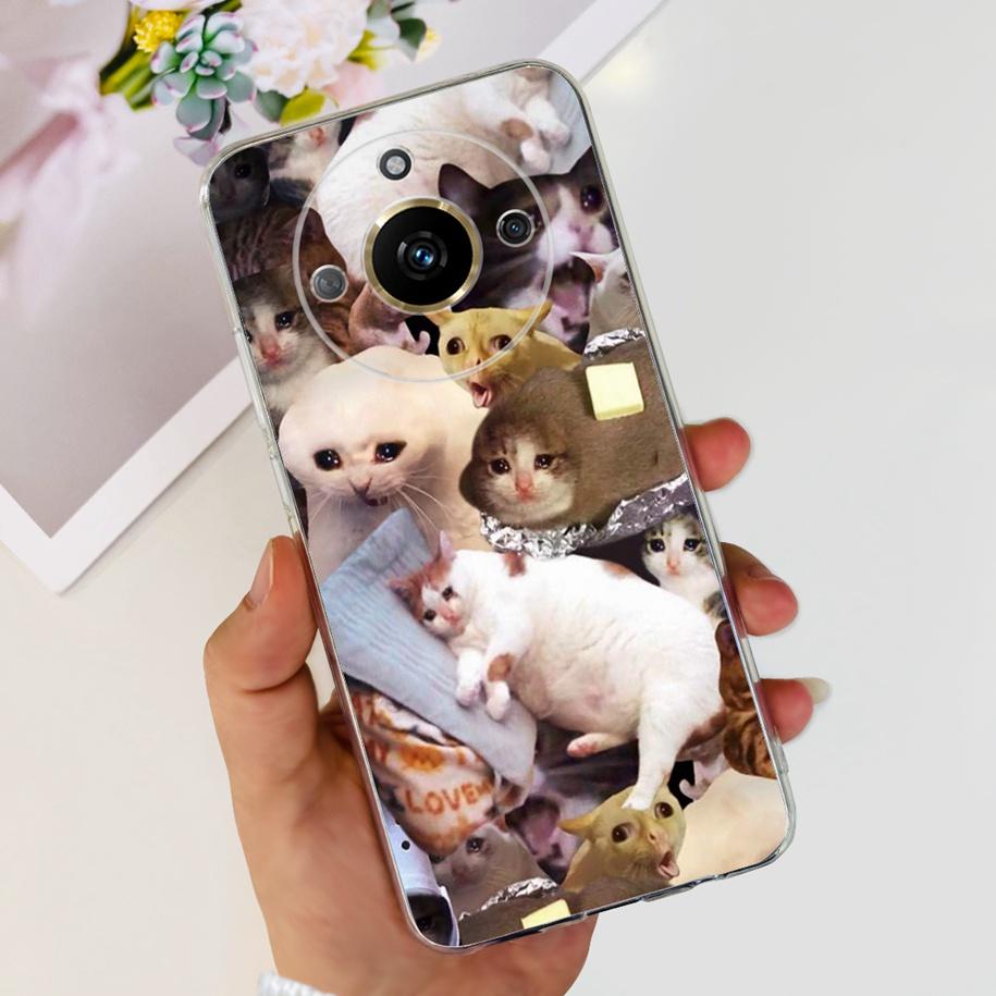 For Realme 11 Pro Plus Case RMX3740 RMX3741 Phone Cover Fashion Flower Butterfly Soft Silicone Funda For Realme 11 Pro 5G Bumper