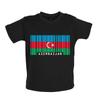 Azerbaijan Flag - Kids Baby Kids Boys Girls Unisex T-Shirt / Bodysuit - Baku Country Travel Azerbaijanis