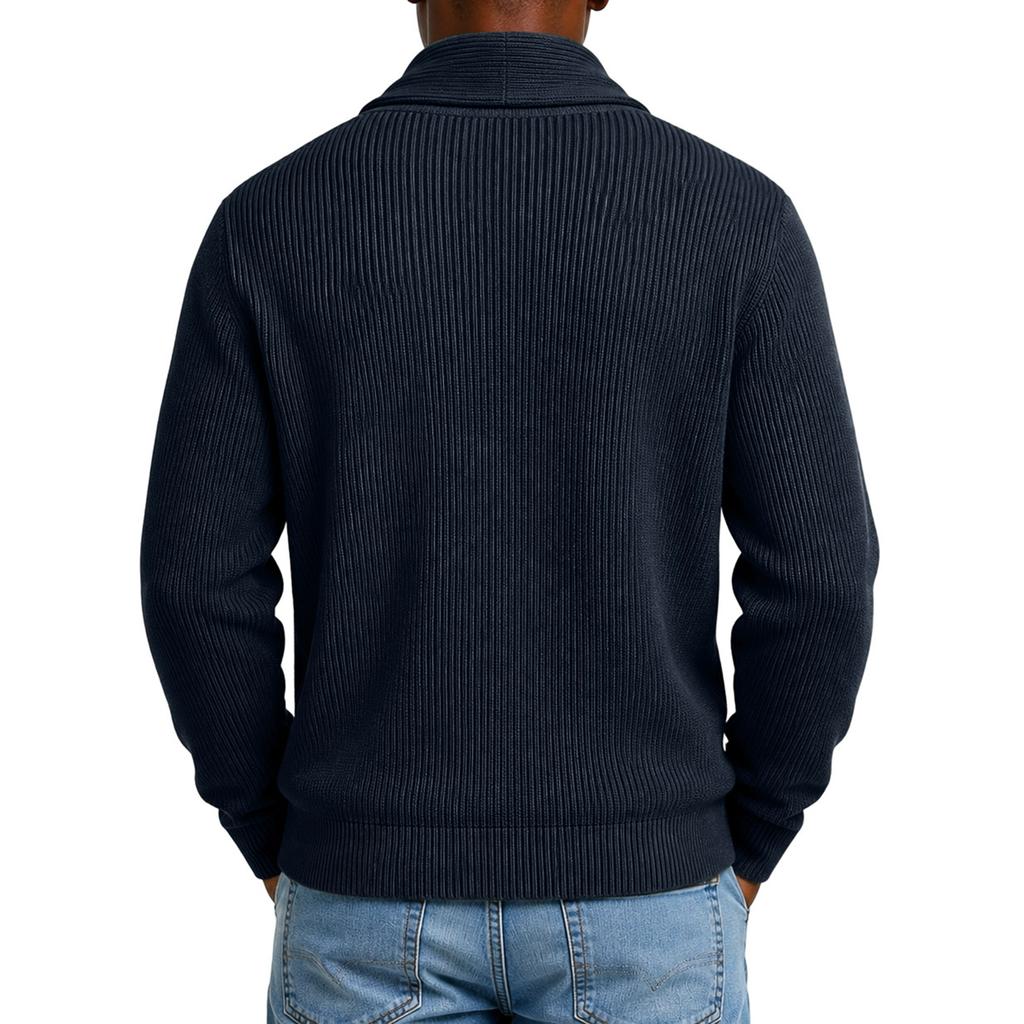 Men's V-Neck Knit Cardigan Sweater Long Sleeve Button Front Fall Winter