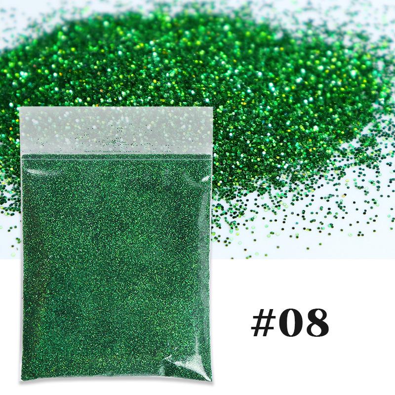 10g mixed color nail art glitter powder holographic laser dust nail Sequins bulk DIY epoxy resin nail art filler
