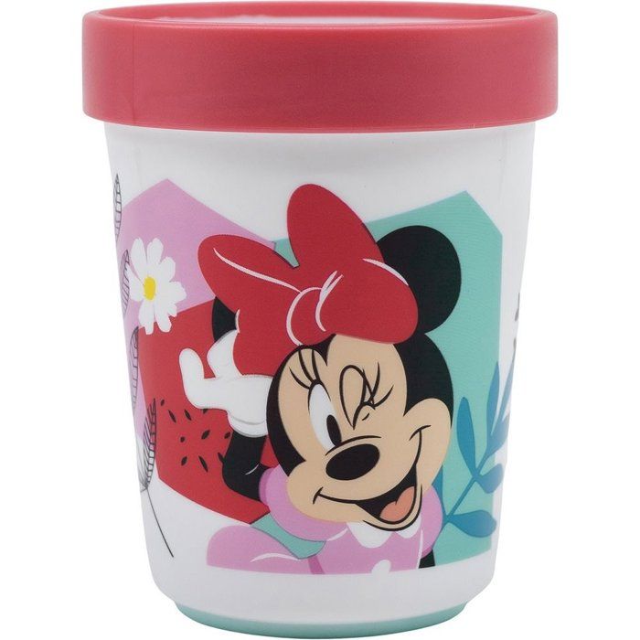 Kelímek - TATAWAY - Disney Minnie - Růžový plast - 260 ml - Protiskluzová základna