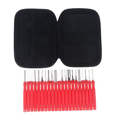 21Pcs Car Terminal Removal Tool Kit Auto Electrical Connector Pin Extractor Wire Crimp Removal Tool For Wiring Harness Repair