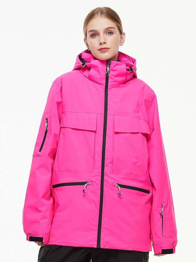 Unisex Skijacke 24/25: Winddicht, Wasserdicht, Warm, Single-Board-Stil für Outdoor-Wintersportarten.