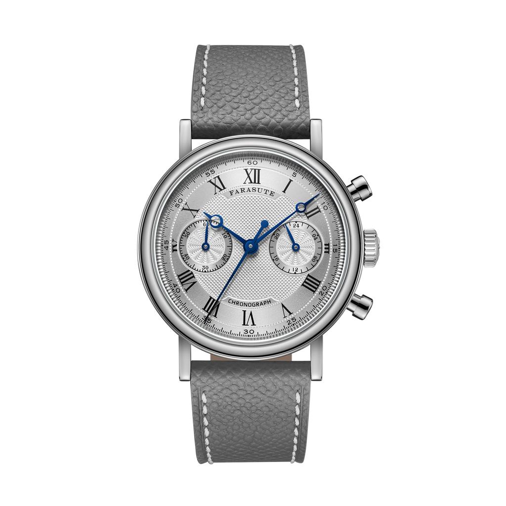 FARASUTE New Retro Mens Watches Quartz Watch For Men Speed Sports Chronograph AR Coating Sapphire VK64 Clock Reloj Hombre