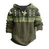 Printed Men's Cotton And Linen Shirt Hooded Long-sleeved Hooded Spring And Summer Casual Daily Wear
