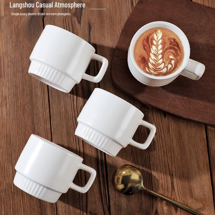 Wind Ceramic Mug Set: Matching Couple Coffee & Tea Cups (2-Piece)