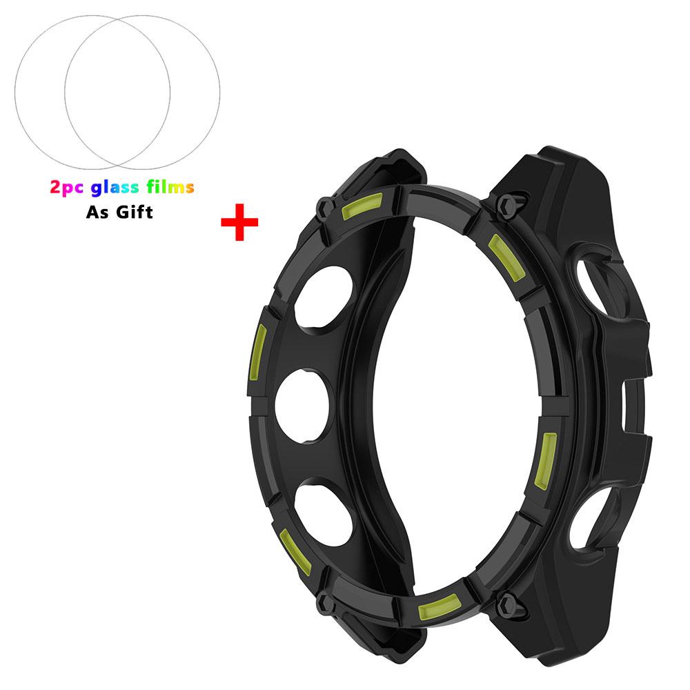 TPU Soft Silicone Case For Garmin Fenix 8 51mm 47mm 43mm Fenix8 Protective Cover Cases Tempered Glass Film Shell Watch Accessory